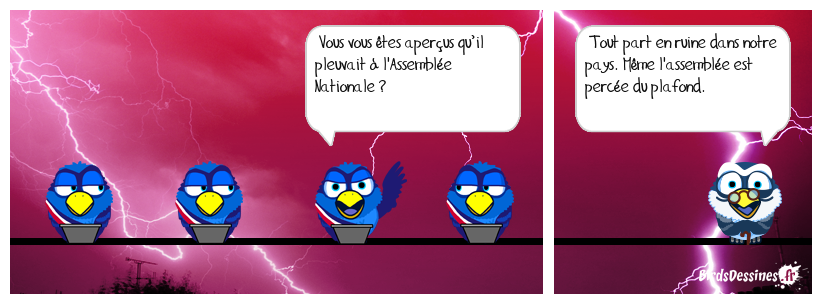 “On m'avait dit que l'hémicycle était étanche”