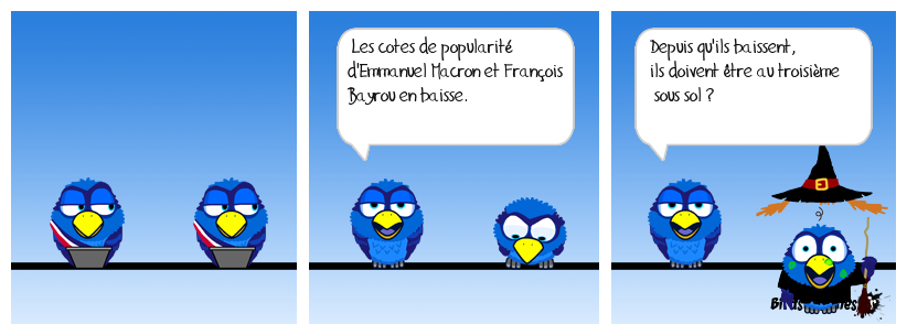 Bayrou gare sa voiture au parking souterrain.