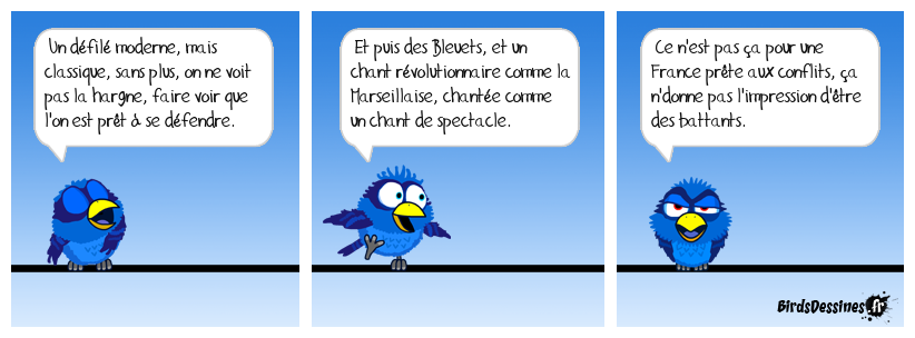 Un défilé gentillet destiné à montrer aux autres pays un spectacle