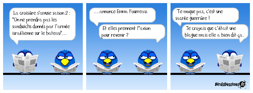 Ce qu'il y a de bien avec eux c'est qu'ils ne sont jamais à court de sketchs pour nous faire marrer...