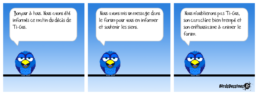 Au revoir à notre ami Ti-Gus.