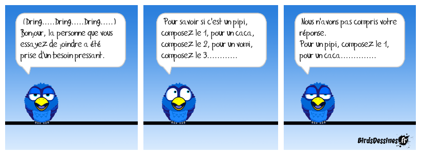 Réponse aux appels incessants.