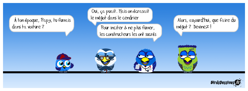 le mégotier : à mettre en option chez tous les constructeurs !<BR>
voir aussi l'article : https://www.msn.com/fr-fr/actualite/other/incendies-mais-en-fait-pourquoi-on-ne-trouve-plus-de-cendriers-dans-les-voitures/ar-AA1JLDBo?ocid=BingNewsSerp Les effets de bords : incendies, à qui la faute ?
