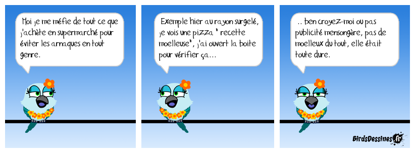 La blonde et les surgelés.