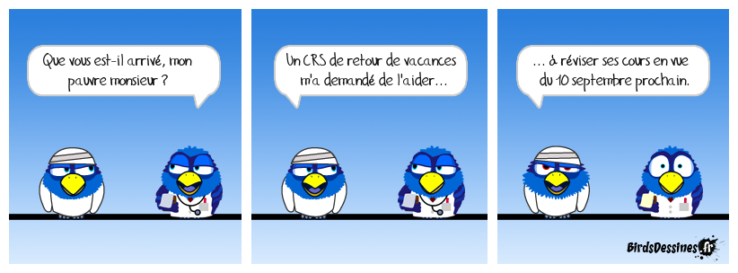 Aïe ! Pas sur la tête !