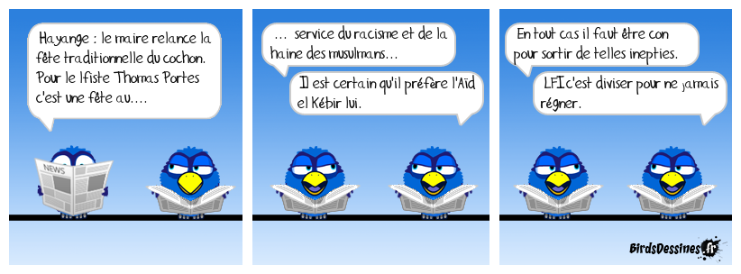 Et il est payé avec nos deniers pour sortir de telles conneries.