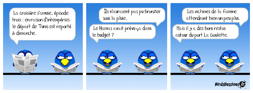 La flottille anti blocus bloquée par la météo