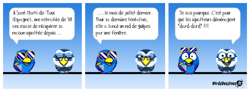 Pas folle la guêpe !