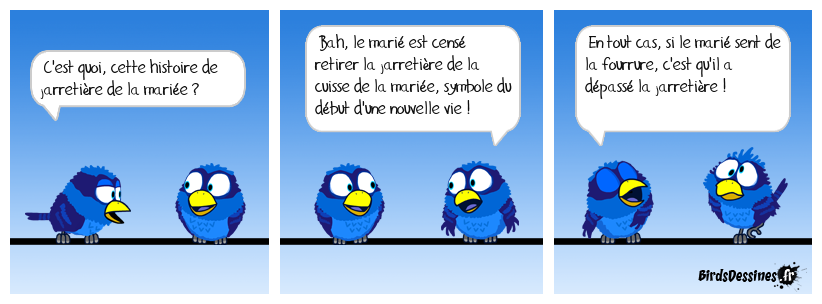 La jarretière de la mariée