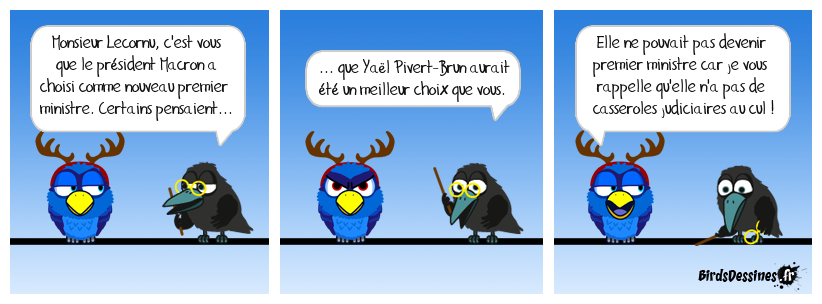 Une autre question ? Pourquoi lui et pas elle ?