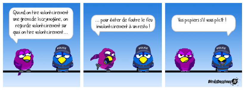 Ou de mettre le feu à autre chose, un bus par exemple. Debriefing