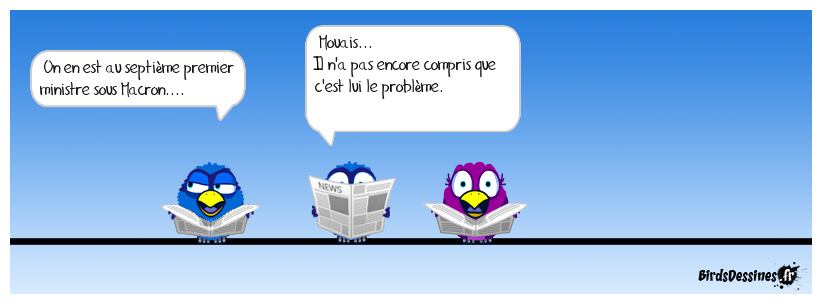 Ou bien il fait exprès de ne pas le voir....