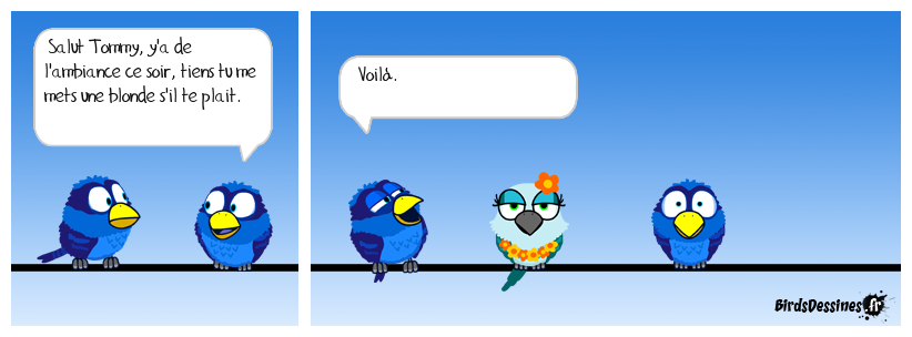 Marche aussi avec brune ou rousse.