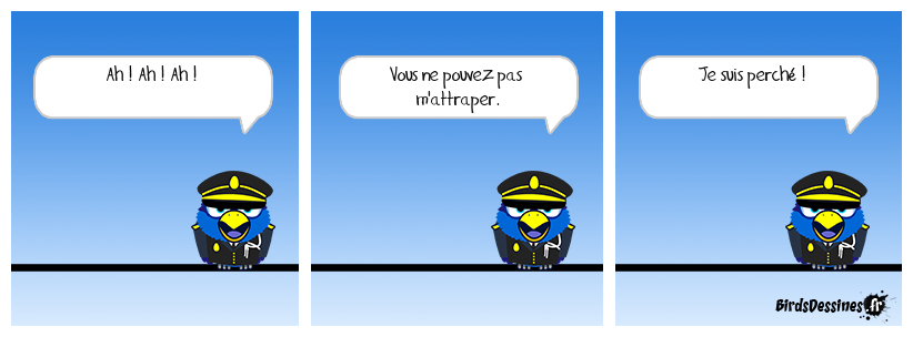 Complètement perché, d'ailleurs. Macron joue à chat