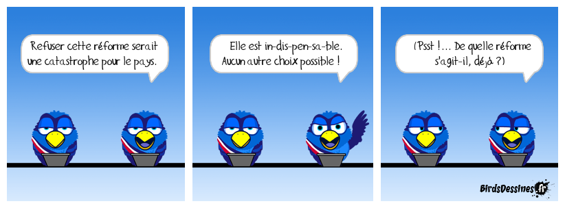 C'est dingue ça ! Quelle que soit la connerie que la Macronie cherche à nous imposer, c'est toujours un truc vital et seule la solution des droitardés est définitivement la bonne. L'argumentaire universel