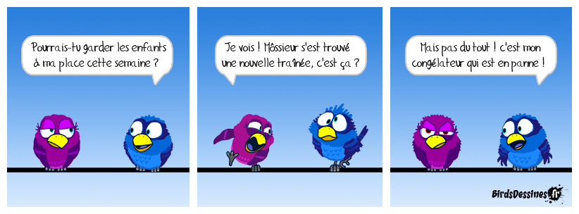 Faut pas rompre la chaîne du "en froid". Les divorcés