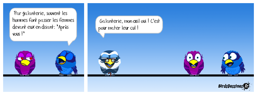 ☺ Galanterie, mon œil ☺☺