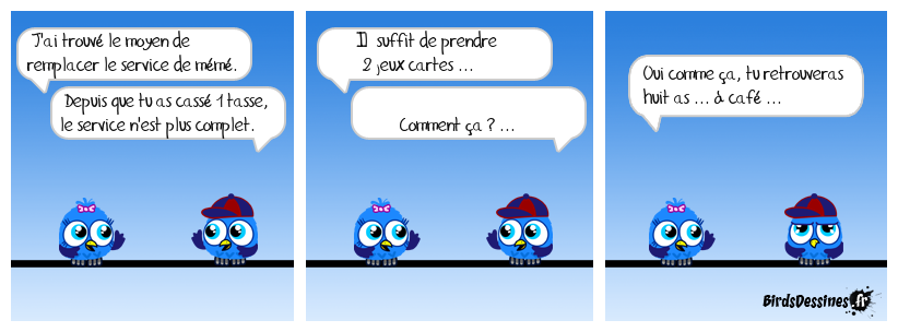 le service à café de mémé...