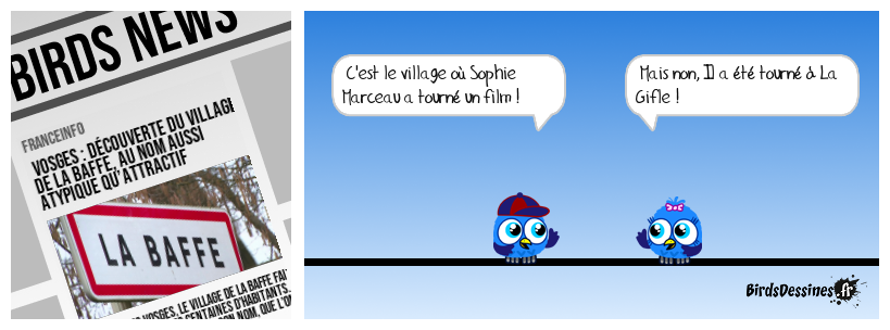 Moi, une vosgienne je ne connaissais pas La Baffe ! Normal que ce petiot se trompe, il est né après 1974 !