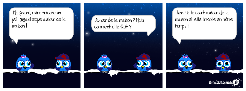 ☺ Grand-mère tricote ☺☺