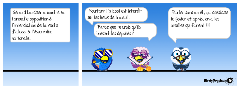 L’alcool oui mais l’eau ferrugineuse non !