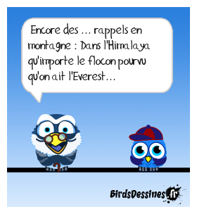 Au rang donné des meilleurs grimpeurs ...