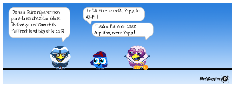 Dans une des pubs pour Car Glass Un Irish Coffee offert !