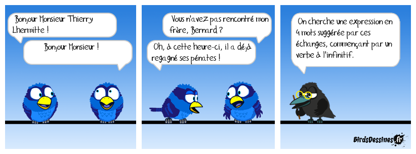 Verbidouillage n° 737 (expression française n° 441)