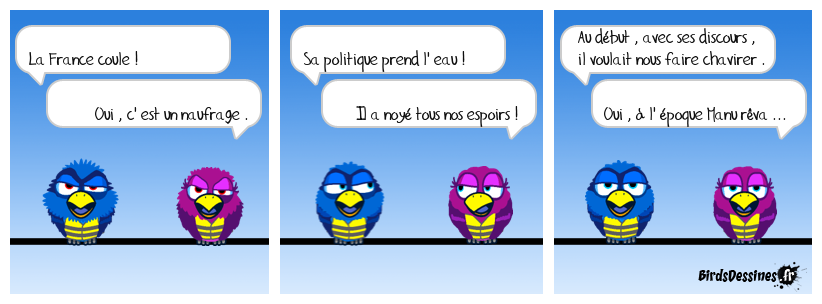 il nous mène en bateau !