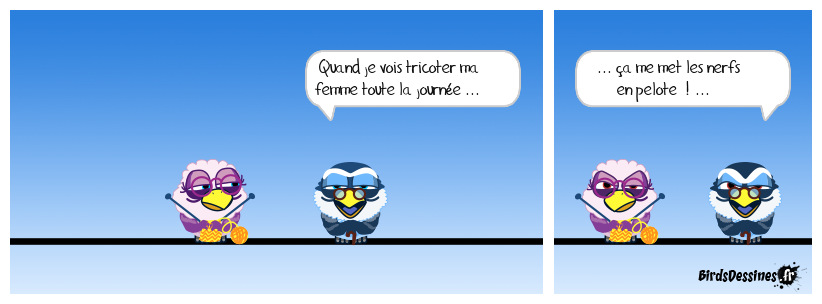 elle tricote des pulls pour personne ...