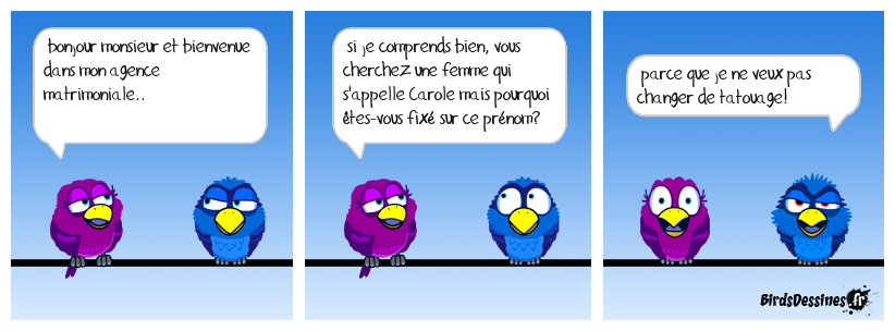 en direct de l'agence matrimoniale