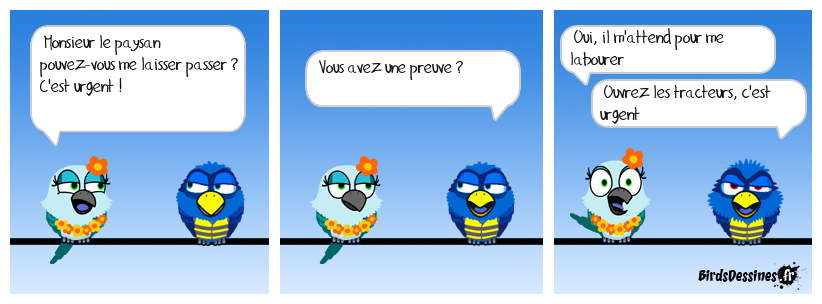 Une bien grosse poour attendre sagement