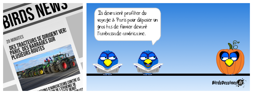 Et si nos agriculteurs faisaient aux Américains un cadeau à l'image de leur président en gage de bonne volonté ?