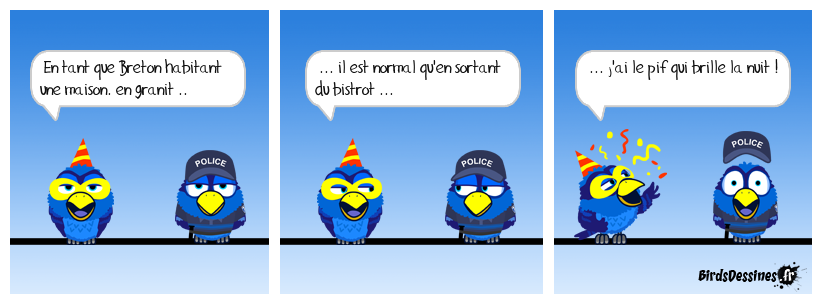 C'est à cause du radon, docteur ... Euh ! ... pardon Mr l'agent !