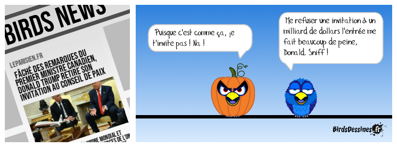 Quand Donald fâché, lui toujours faire ainsi !