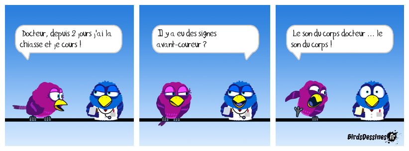 Á dada sur mon bidet et ... Taïaut ! Taïaut !  ... va chier répondit l'écho  !