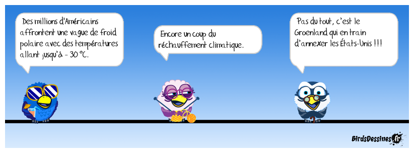 Donald, il fait un froid de canard !