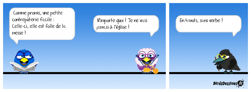 Contrepèterie du jour