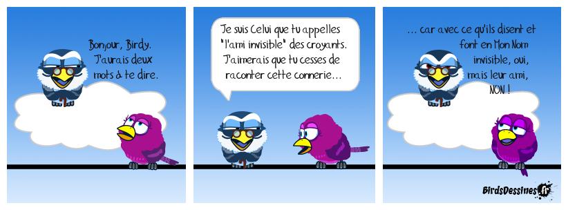 Ah, au fait, Dieu m'a parlé