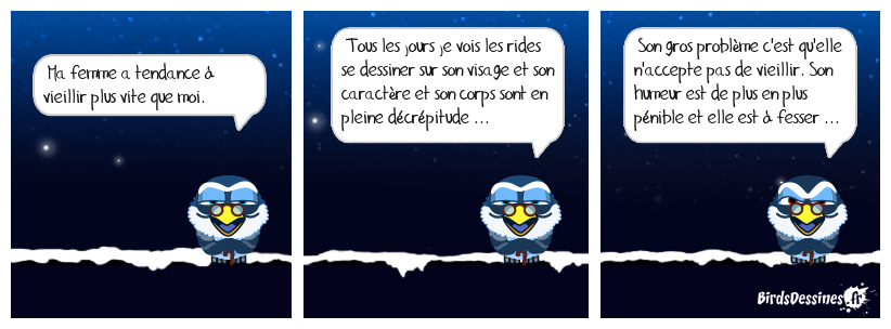 dur de vieillir mais c'est surtout dans la tête ...