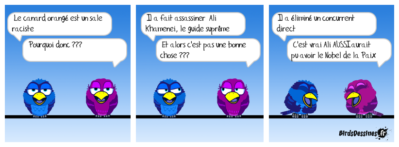 Même pour le Nobel de la Paix le canard doit tricher