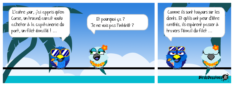 l'émail du filet de bave ...