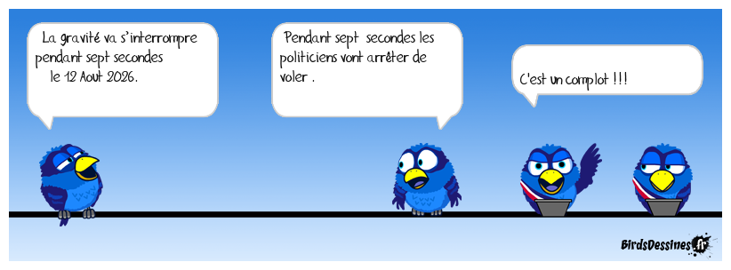 Un complot sans gravité !