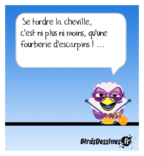 La cheville ouvre ... hier ...