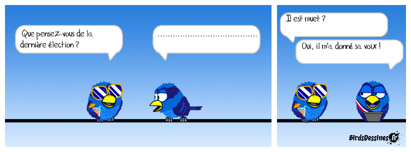 Depuis il s'écoute parler au travers de ma voix !