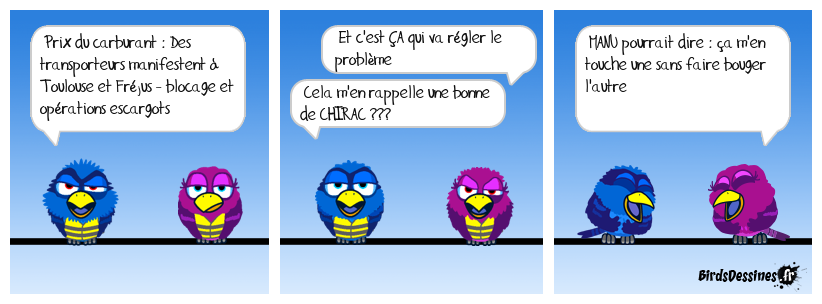 Qu'est-ce qu'il en à F... le Manu de ces blocages ...