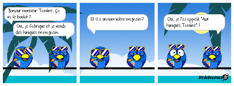 L'histoire ne dit pas où est situé ce magasin.....