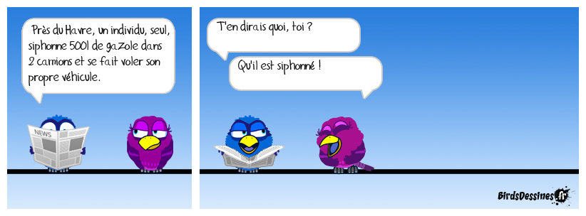 Le siphonneur siphonné !!