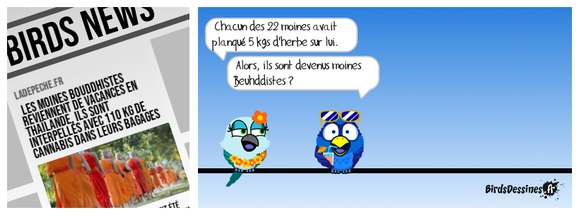 Les moines beuhddistes...