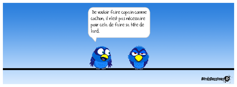 Être mis au p'tit groin